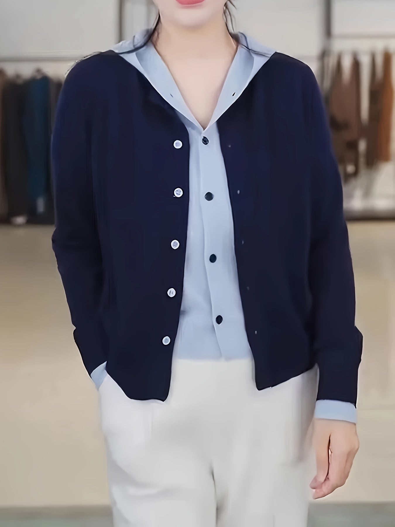 Women's Two-Piece Sweater Set, Pink Hooded Cardigan and Pullover, New Long-Sleeve Top for Spring\u002FAutumn Season